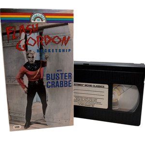 Flash Gordon VHS Movie Rocketship Vintage Science Fiction Buster Crabbe